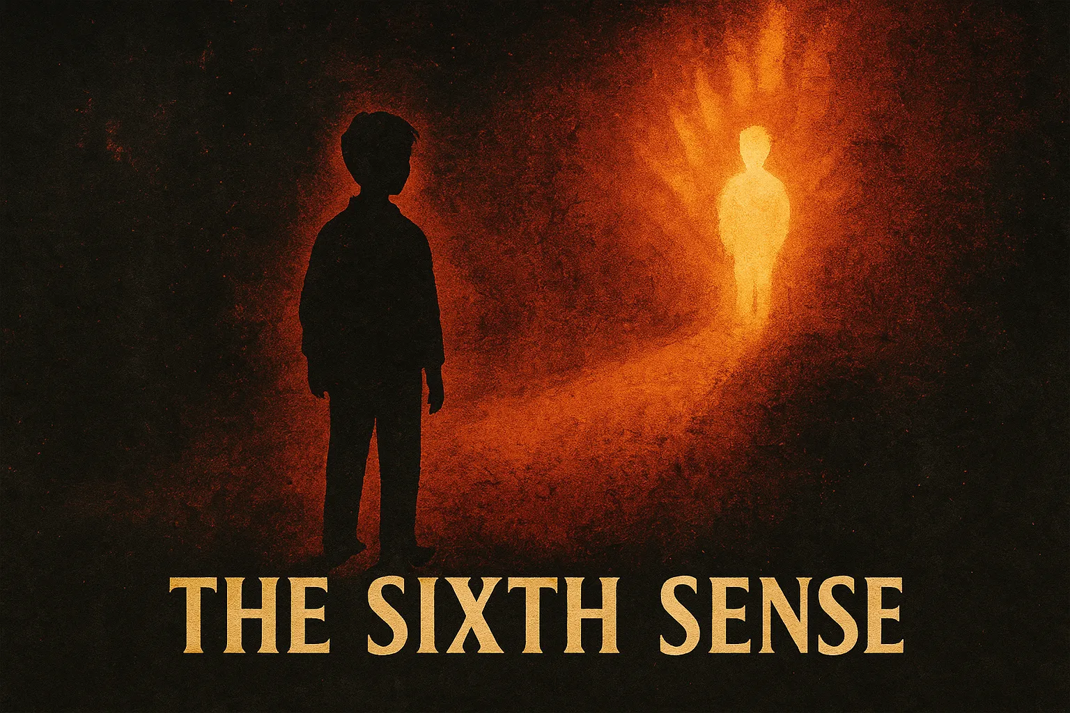 영화 식스센스 일러스트 이미지