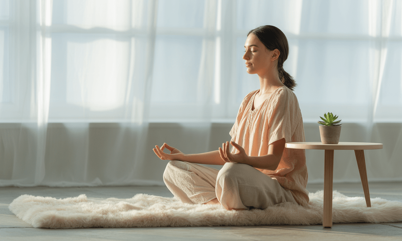 설사-멈추는-법-명상하는-모습