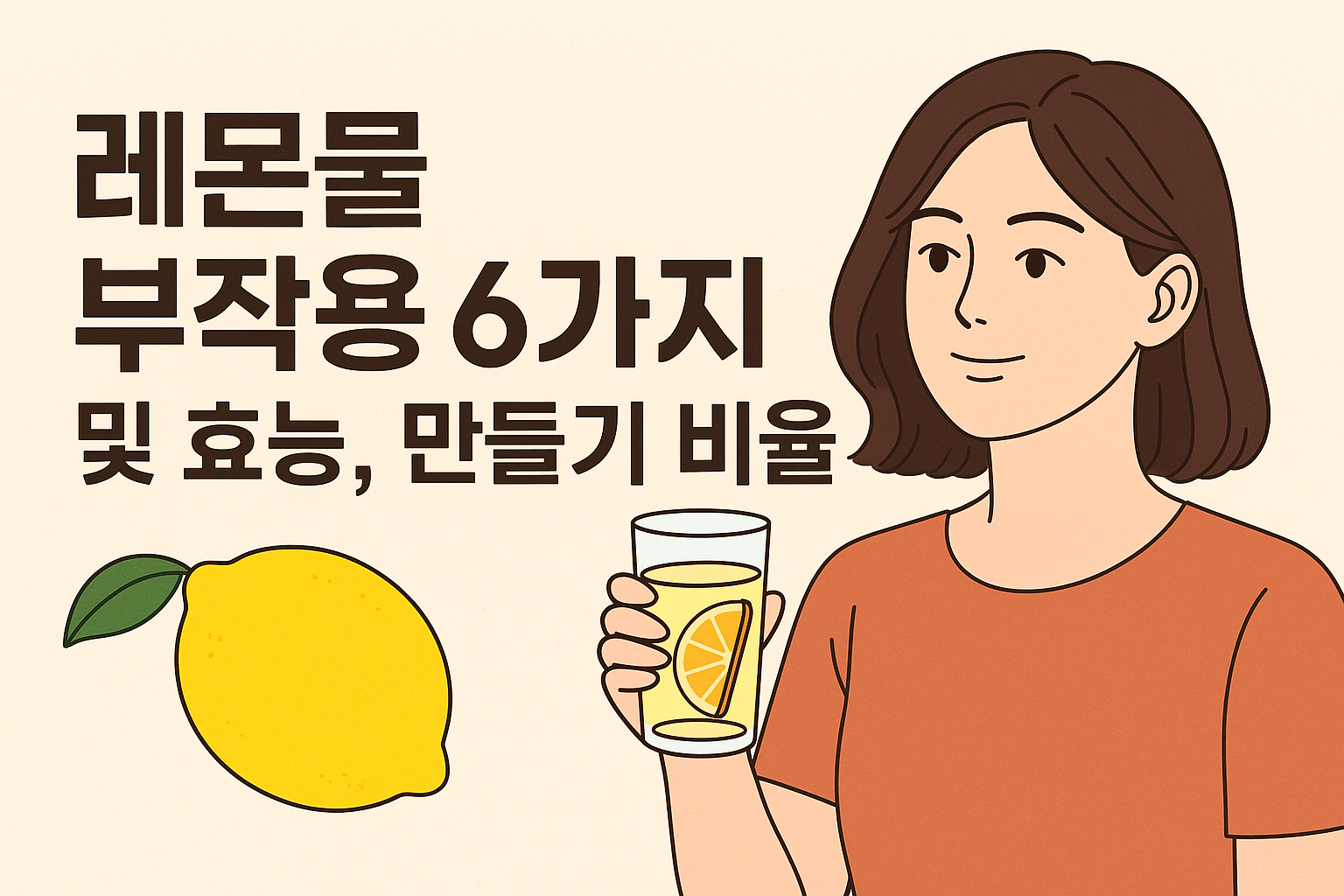 레몬물 부작용 및 효능 레몬물 만들기 비율(25년)
