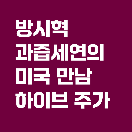 방시혁 과즙세연