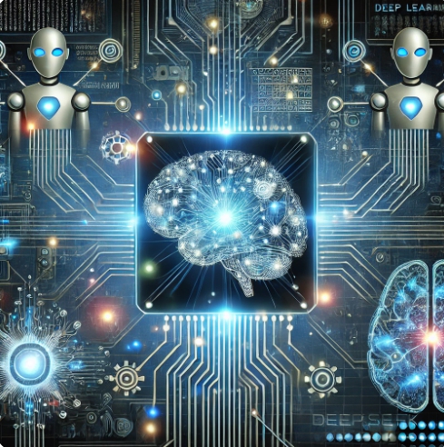 인공지능(AI)과 딥시크(Deep Seek)를 표현한 이미지