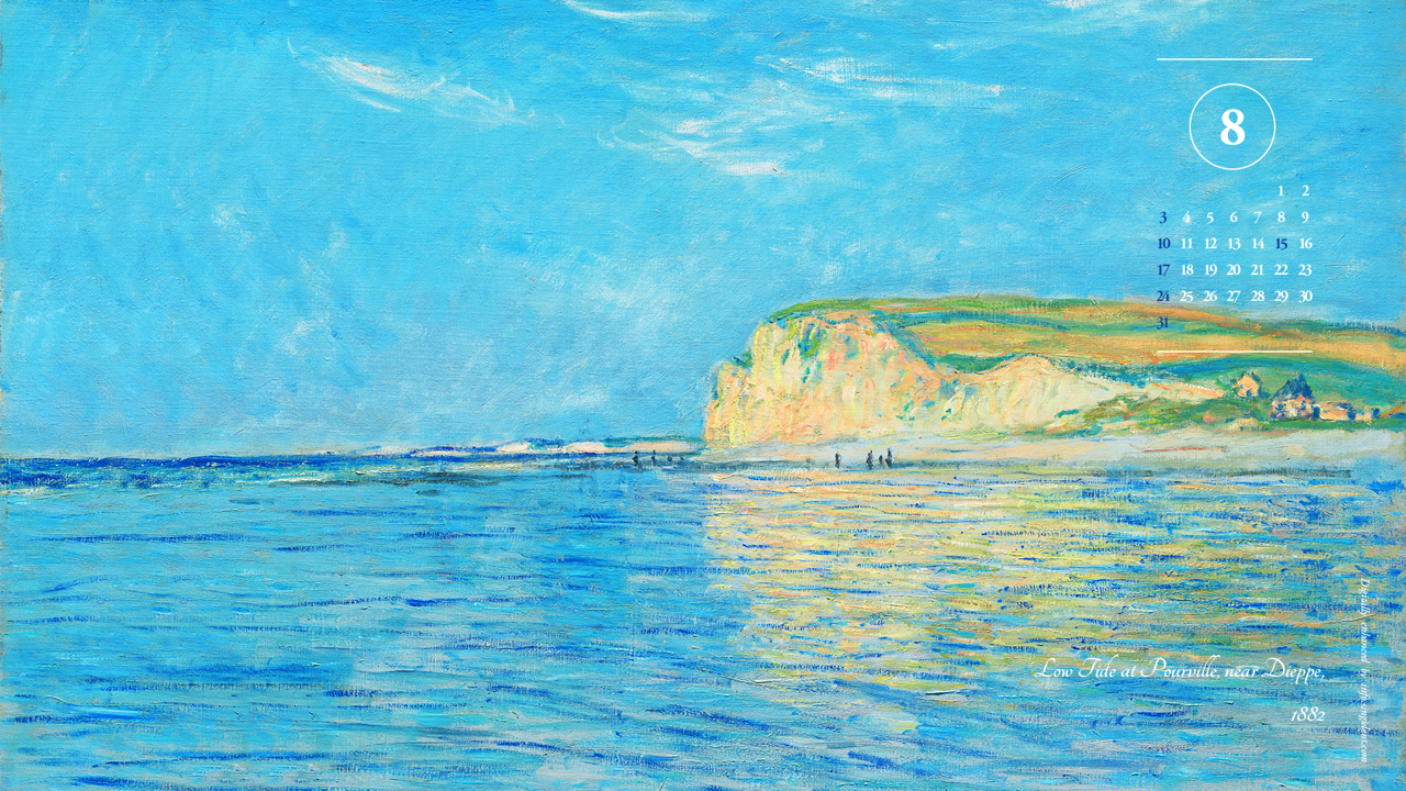 01 푸르빌의 썰물 A - 2025년8월 노트북배경화면