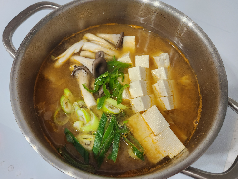 소고기 알배추 된장국