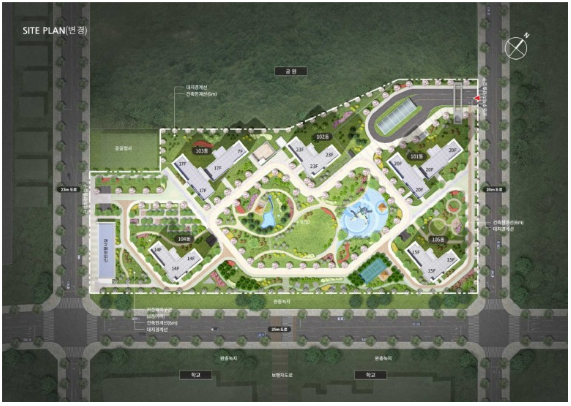 영종하늘도시 A51 - 단지 배치도