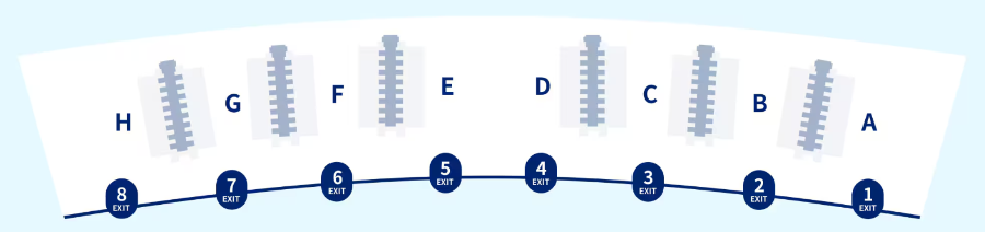 체크인 카운터 위치