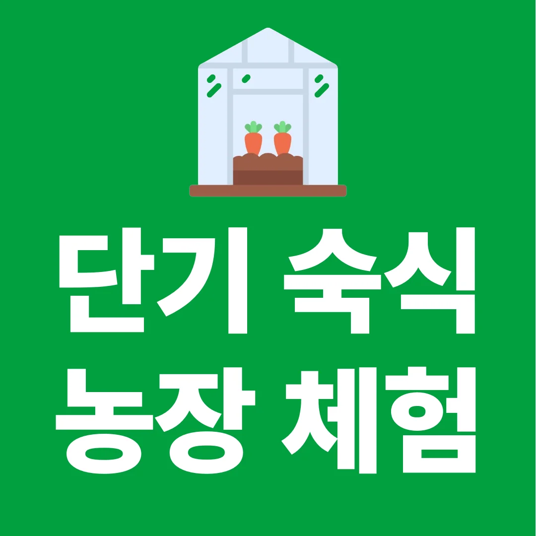 단기 숙식 제공 농장에서 일하며 돈 벌기