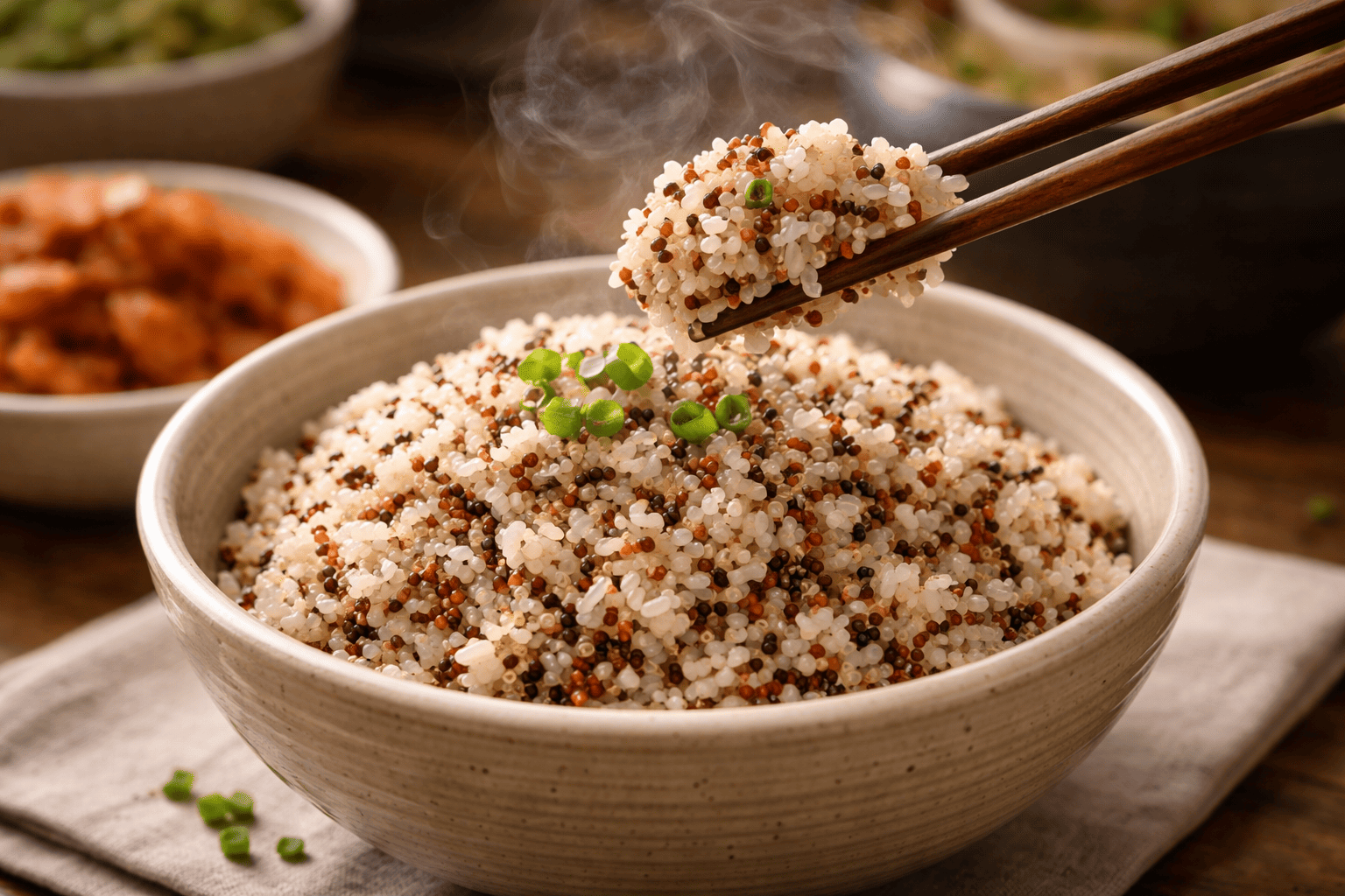 한식 밥 문화와 퀴노아의 궁합