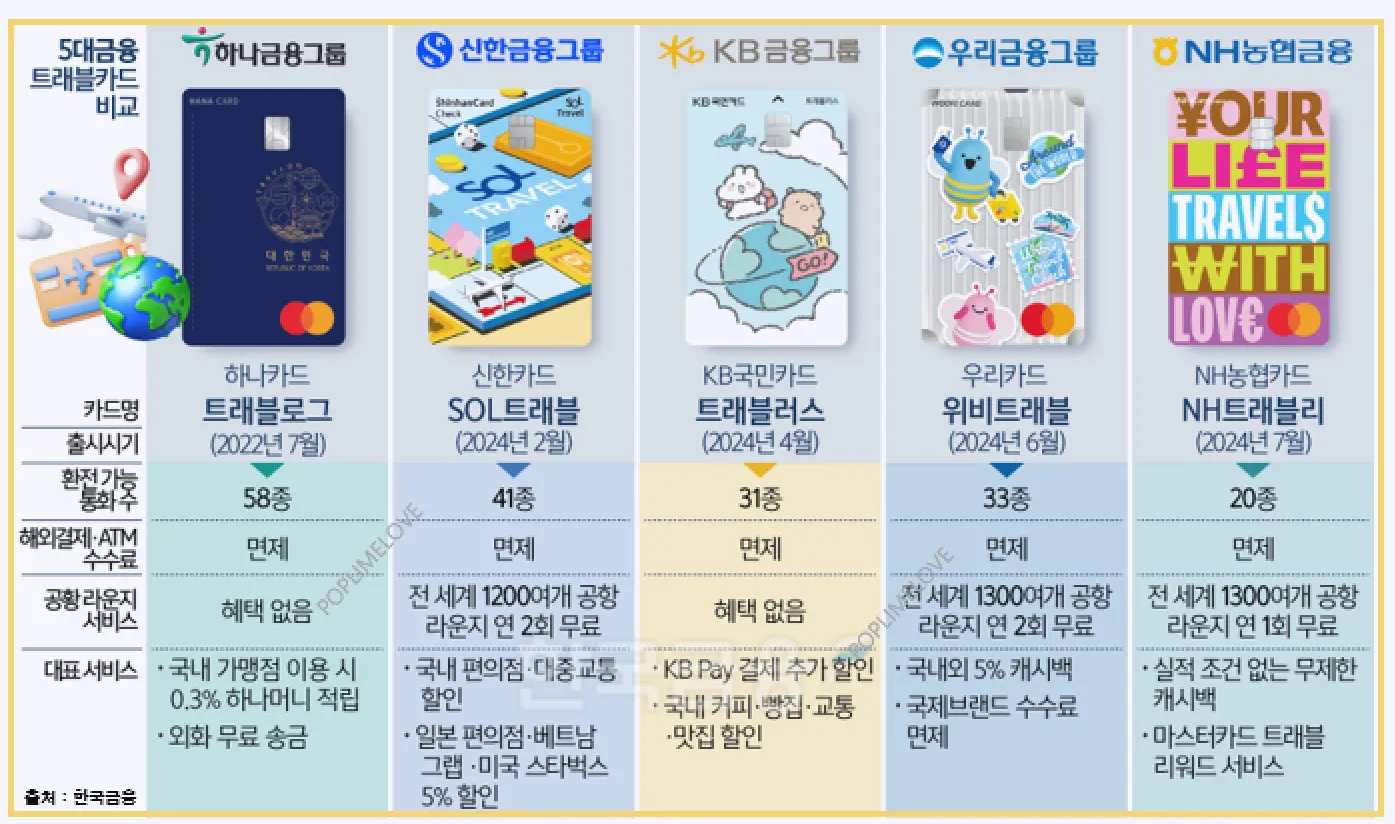 5대 카드 비교