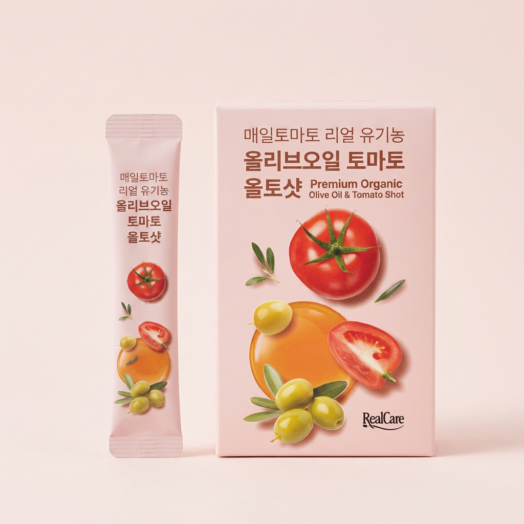 리얼케어 유기농 올리브오일 토마토샷 올토샷, 15g, 14포, 4박스 | 토스쇼핑