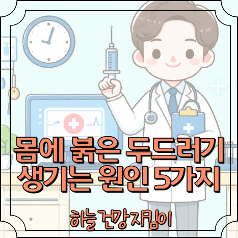 몸에 붉은 두드러기 생기는 원인 5가지