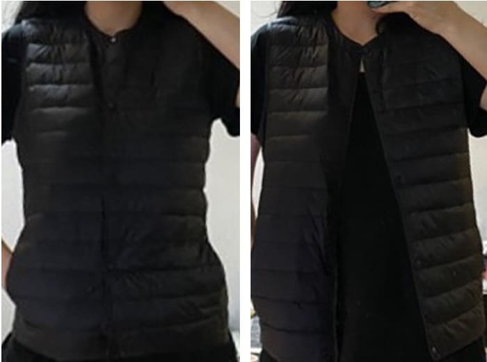 버팔로오리털베스트(BFL오리털베스트)-착용샷
