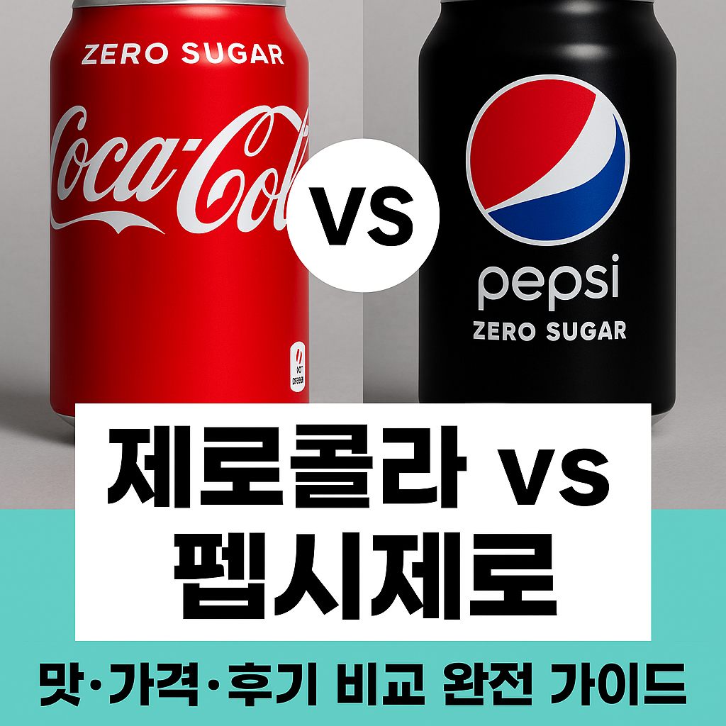 제로콜라 vs 펩시제로 &ndash; 맛&middot;가격&middot;후기 비교 완전 가이드