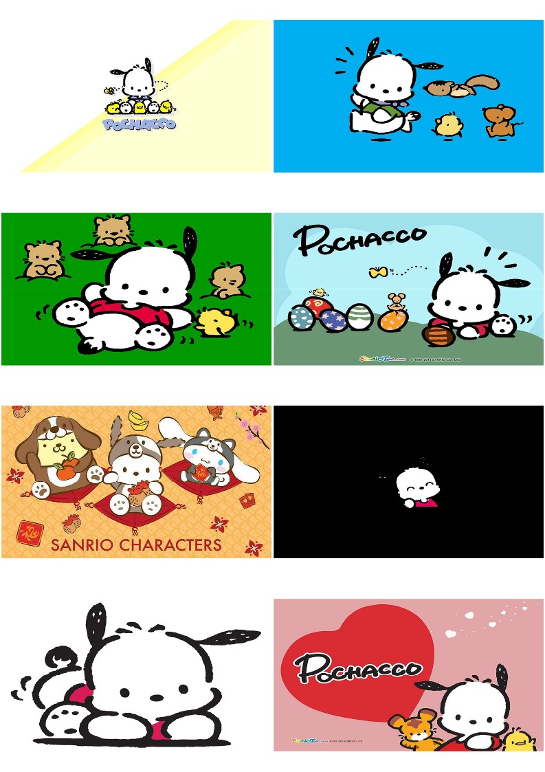 포차코 배경화면 컴퓨터 아이패드 산리오