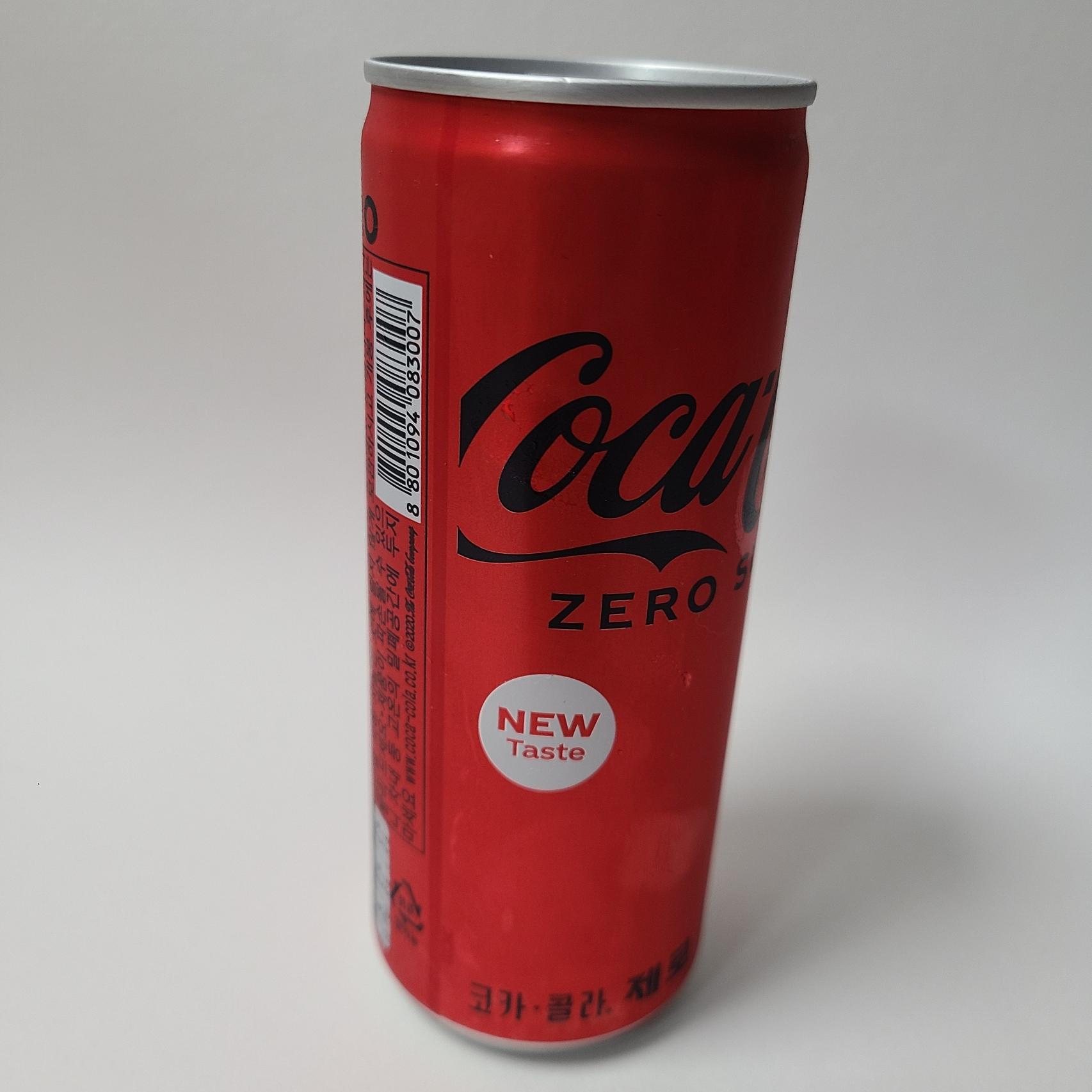 코카콜라 제로 뉴 테이스트 리뉴얼 캔