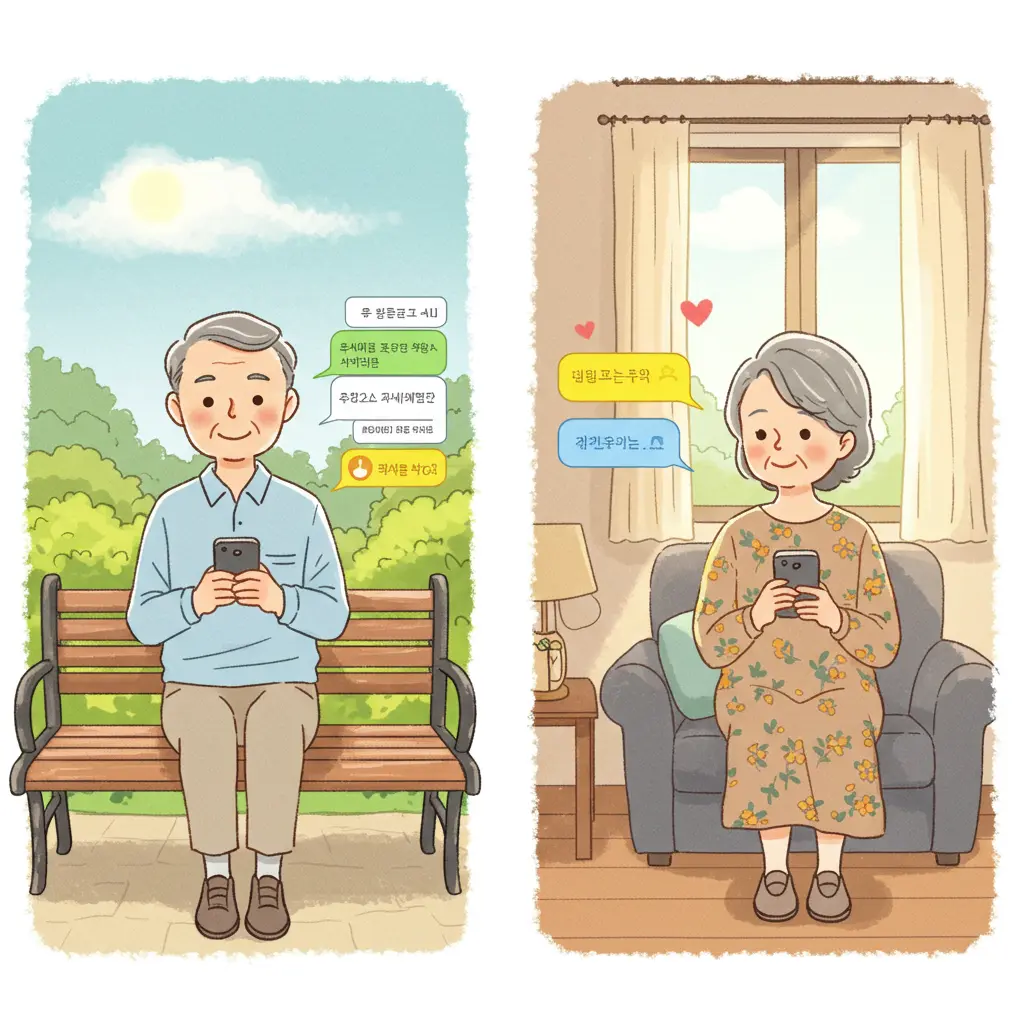 어르신 카카오톡 사용법 총정리 글자 키우기&middot;사진 보내기&middot;영상통화 쉽게 배우기