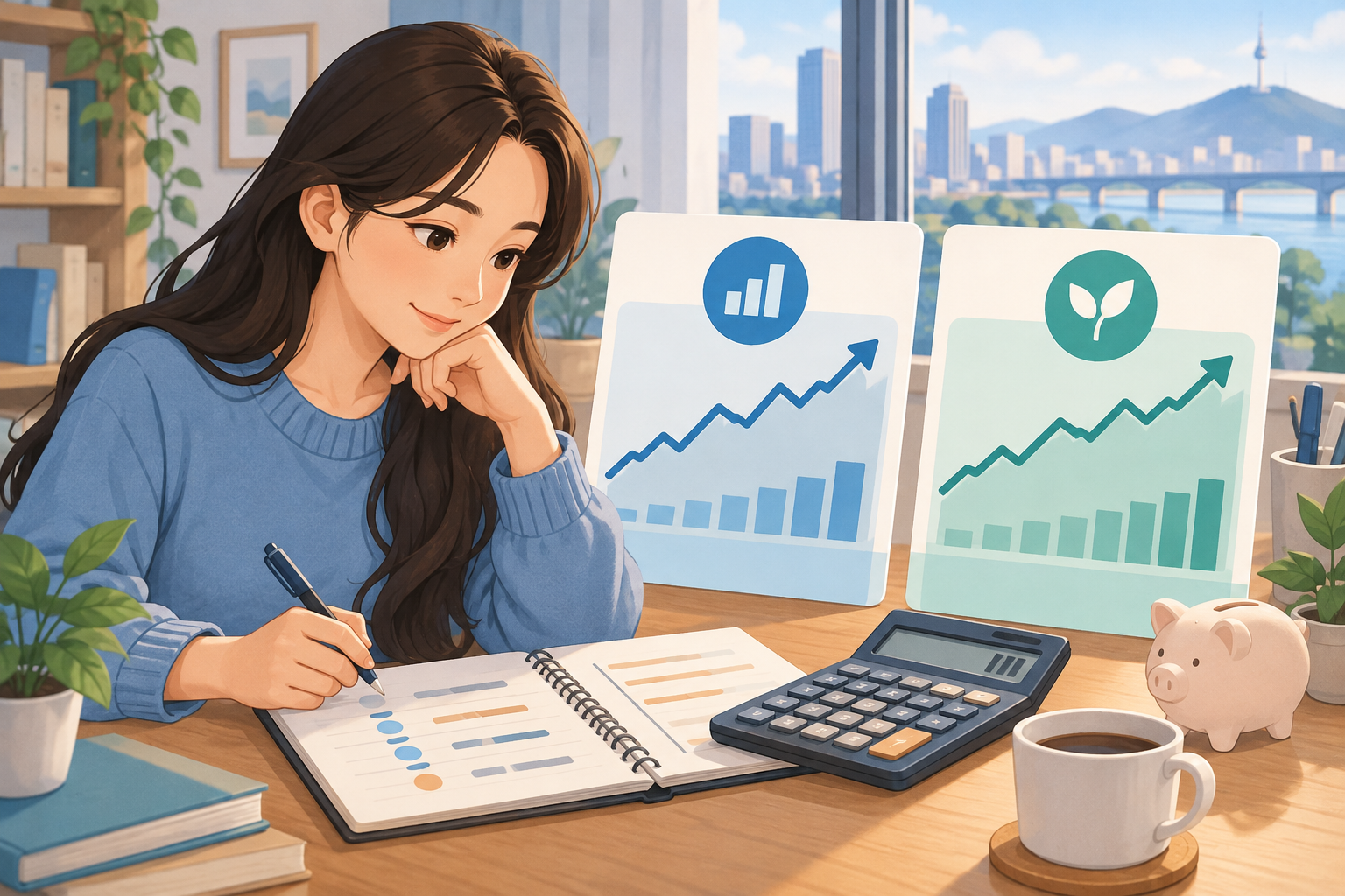 레버리지 ETF 수익률 비교 계산기 - 지수는 제자리인데 내 돈은 왜 줄까?