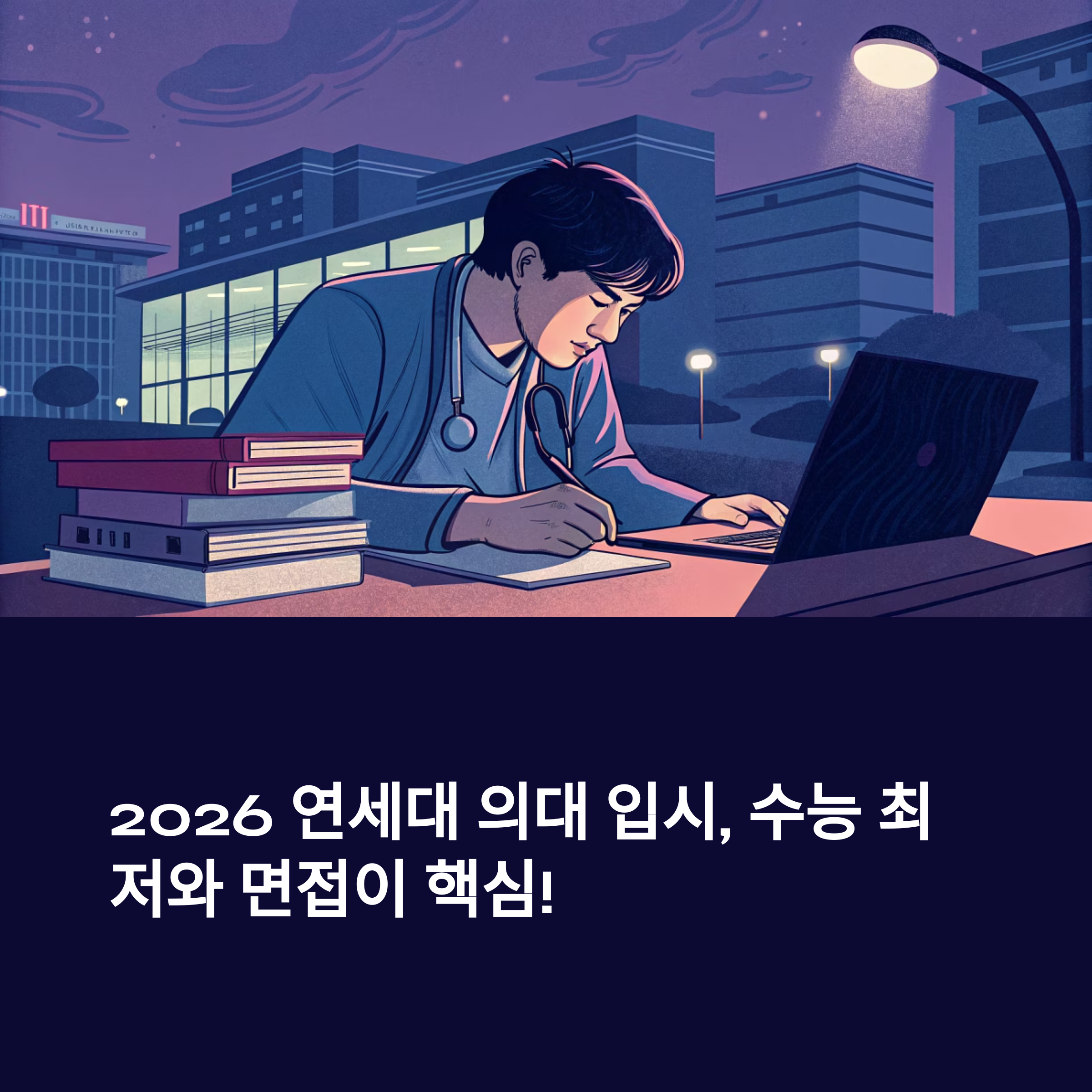 2026 연세대 의대 입시 분석: 고난도 수능 최저와 면접 중심 구조 해부