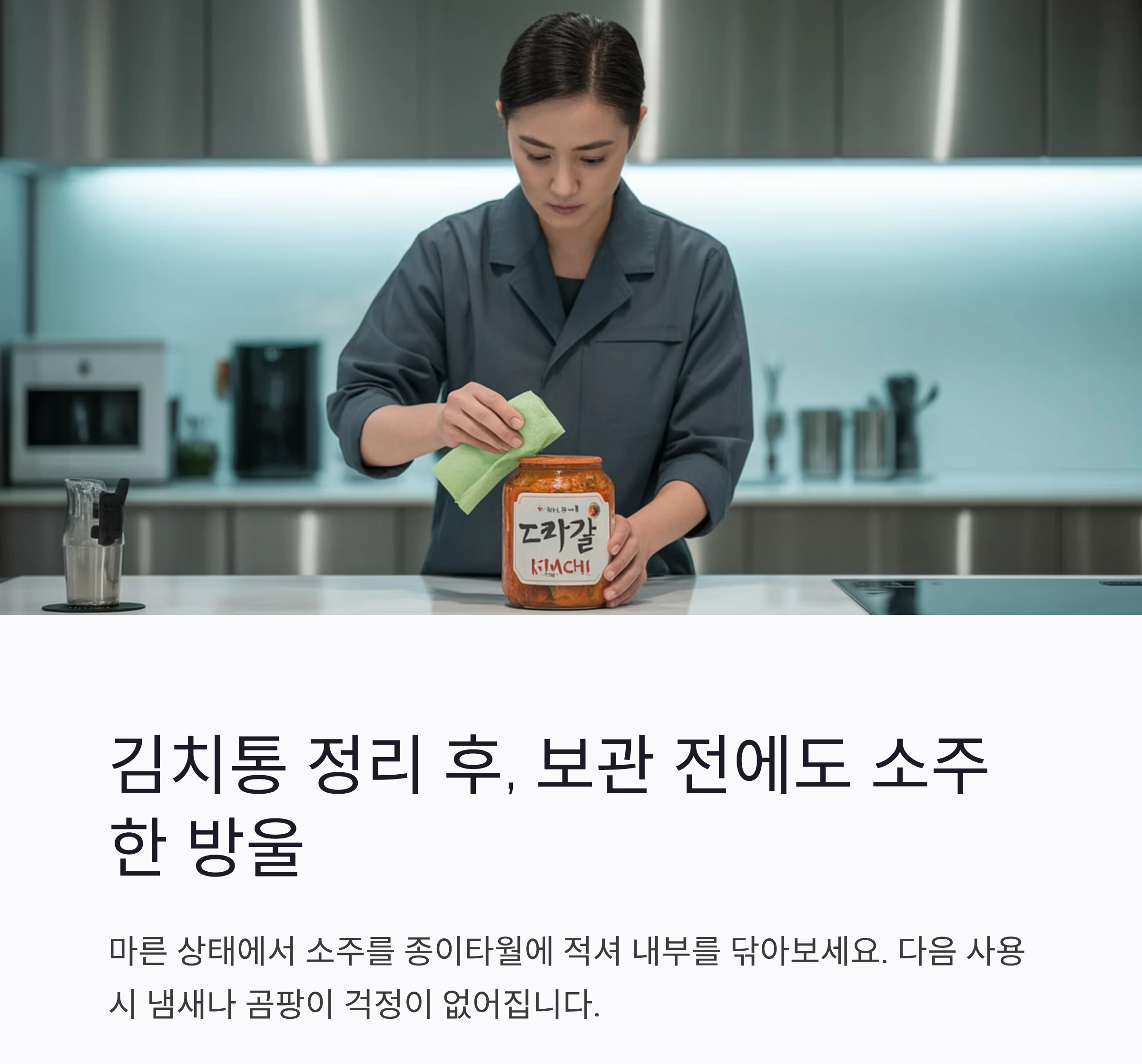 김치통 정리 전에 딱 한 잔, 소주의 놀라운 활용법