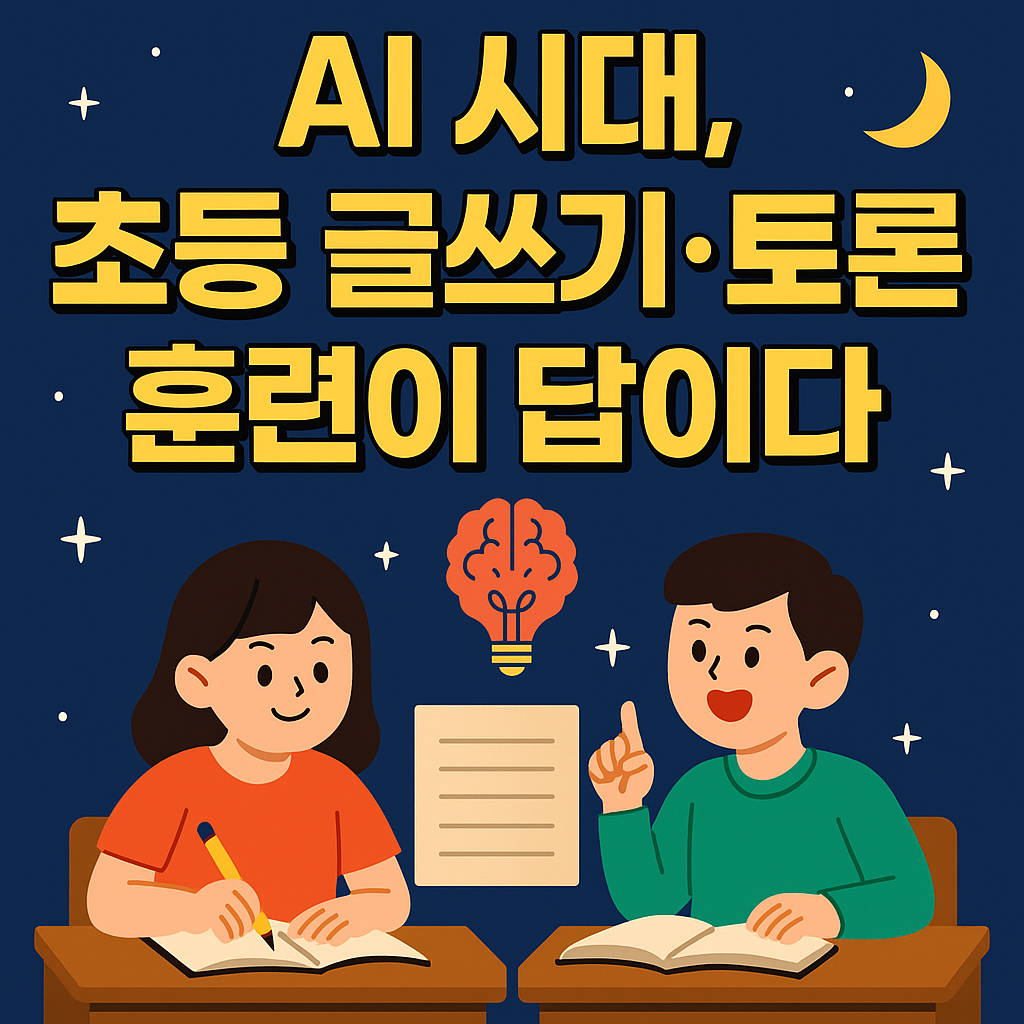 AI 시대, 초등 글쓰기·토론 훈련이 답이다