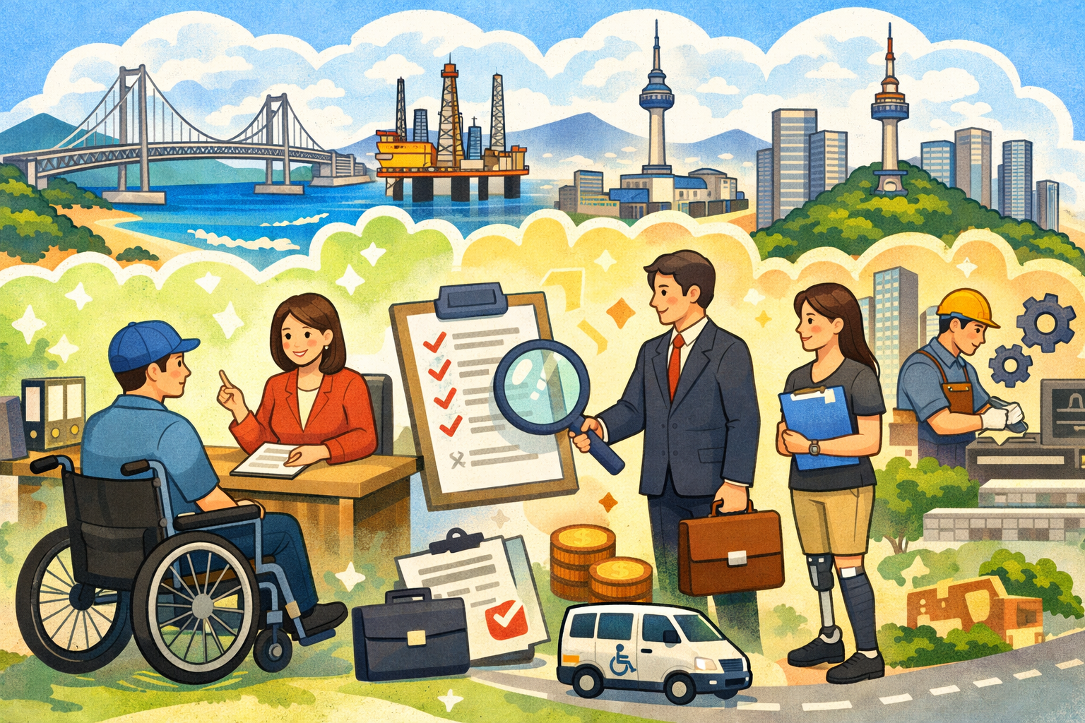 장애인 일자리 센터 신청방법 총정리｜부산&middot;울산&middot;대구&middot;서울 사업 한눈에 관련 사진