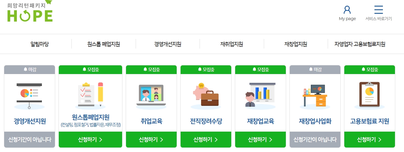 폐업지원금 소상공인 자영업자 신청방법 및 필요서류