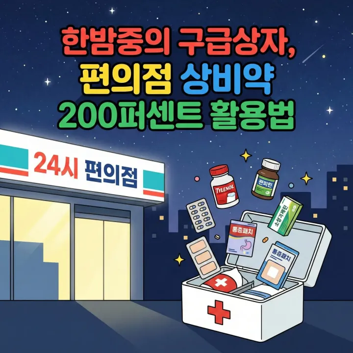 편의점 상비약 100% 활용하는 숨겨진 꿀팁