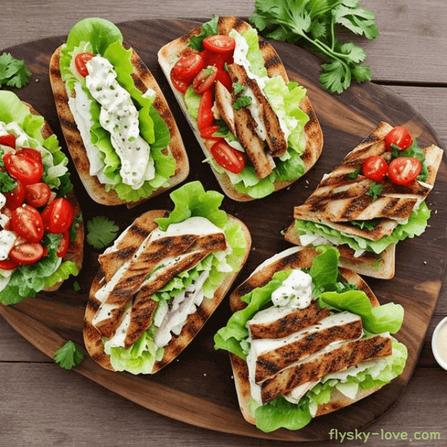 양상추를 이용한 샌드위치