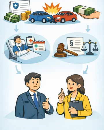 운전자보험 교통사고 위로금 전체 구조와 보장 흐름을 보여주는 설명 이미지18