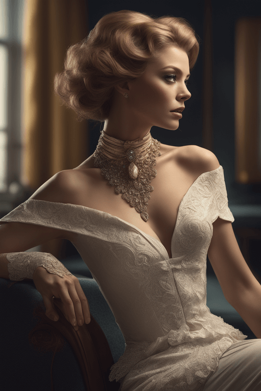 Playground AI로 생성한 그림(1) - 우아한 미인