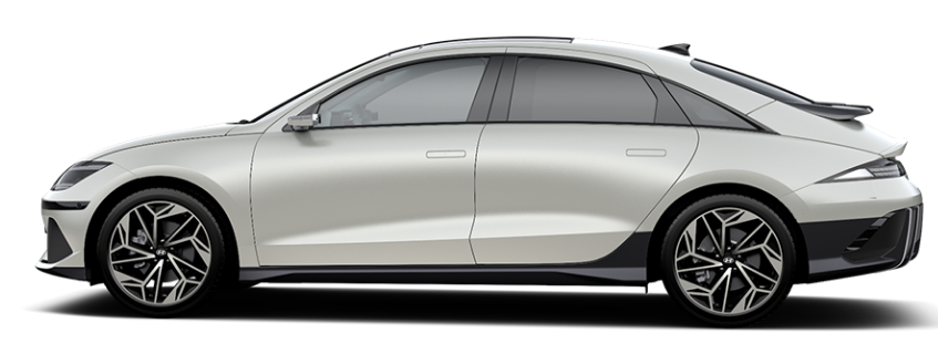 아이오닉 6 자동차의 컬러: 그래비티 골드 매트(무광 컬러)