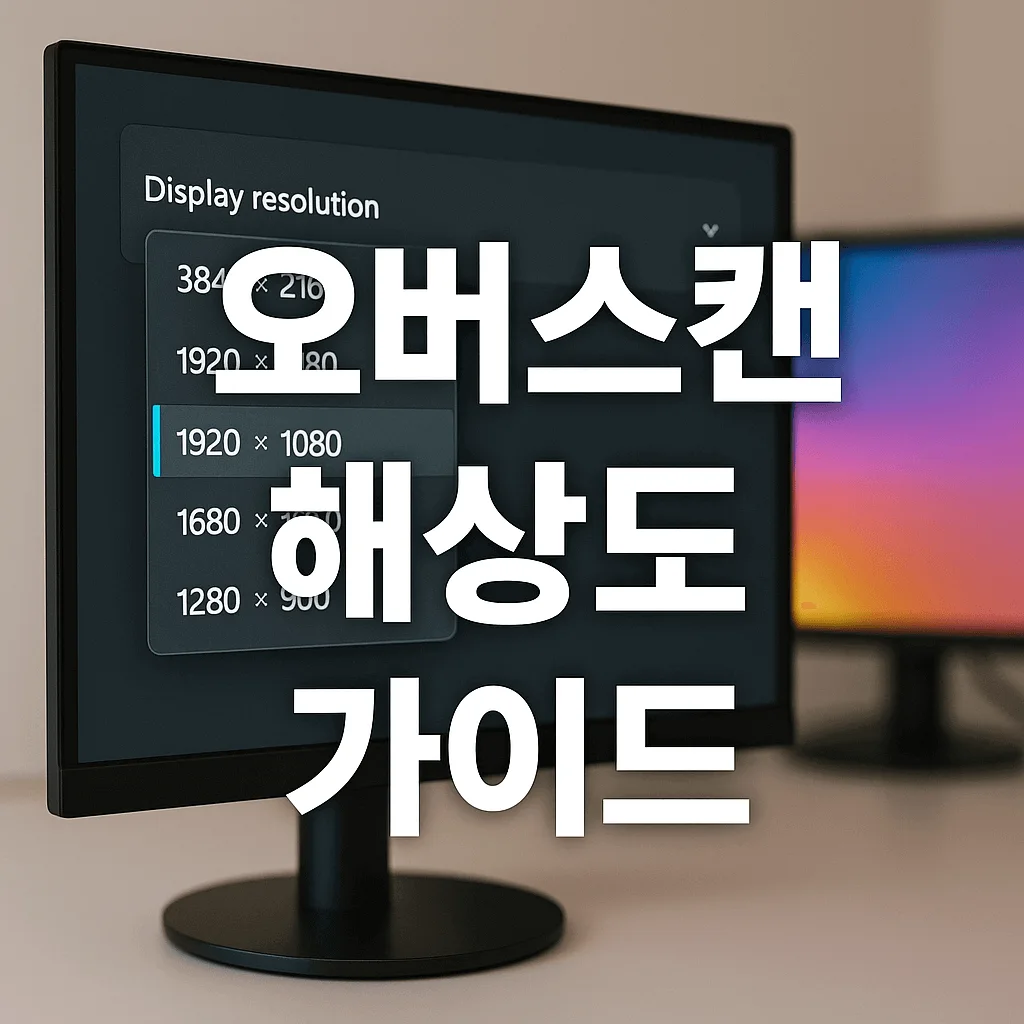 오버 스캔 해상도 가이드