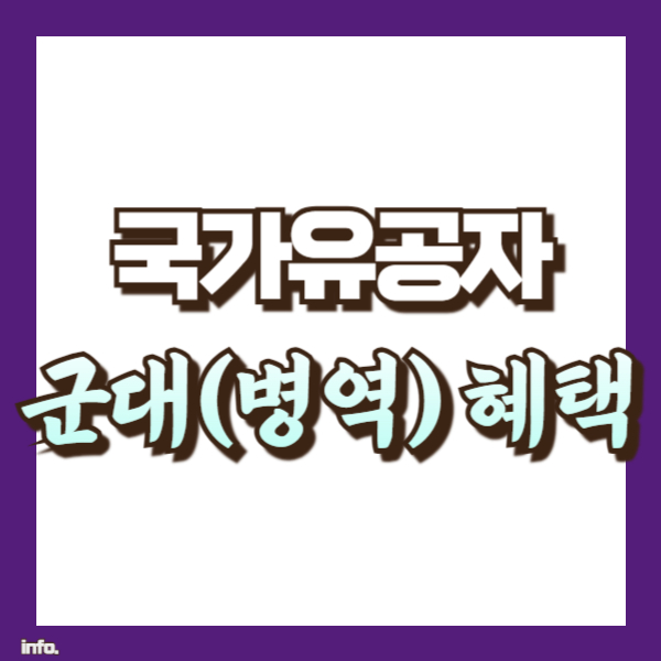 국가유공자 병역혜택 소개 - 썸네일