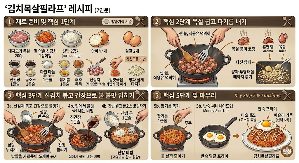 서가앤쿡 김치목살필라프