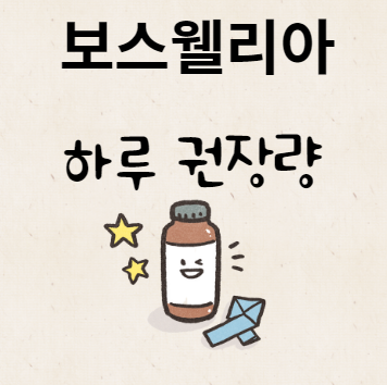 보스웰리아 하루 권장량