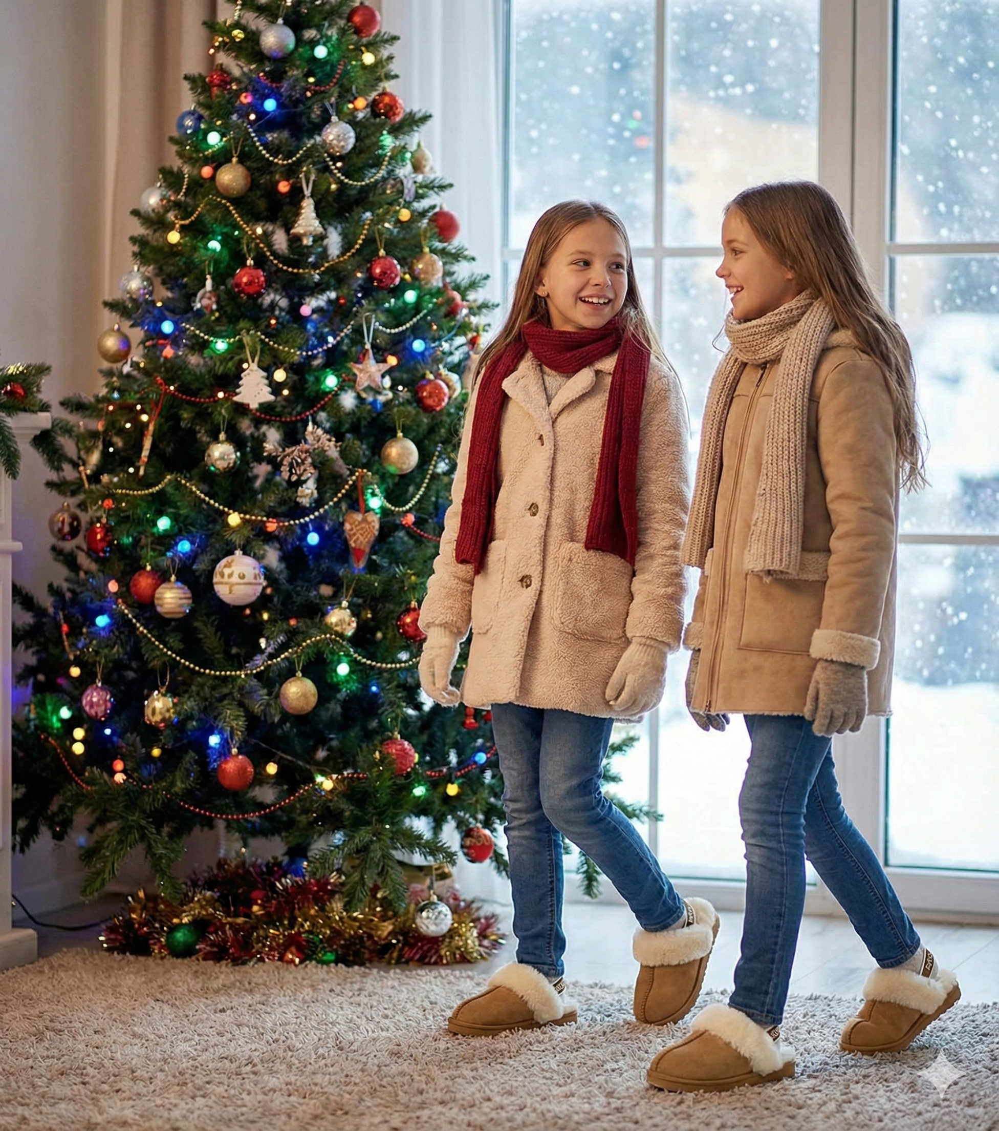 페이퍼플레인키즈 아동용 밴딩 털 슬리퍼