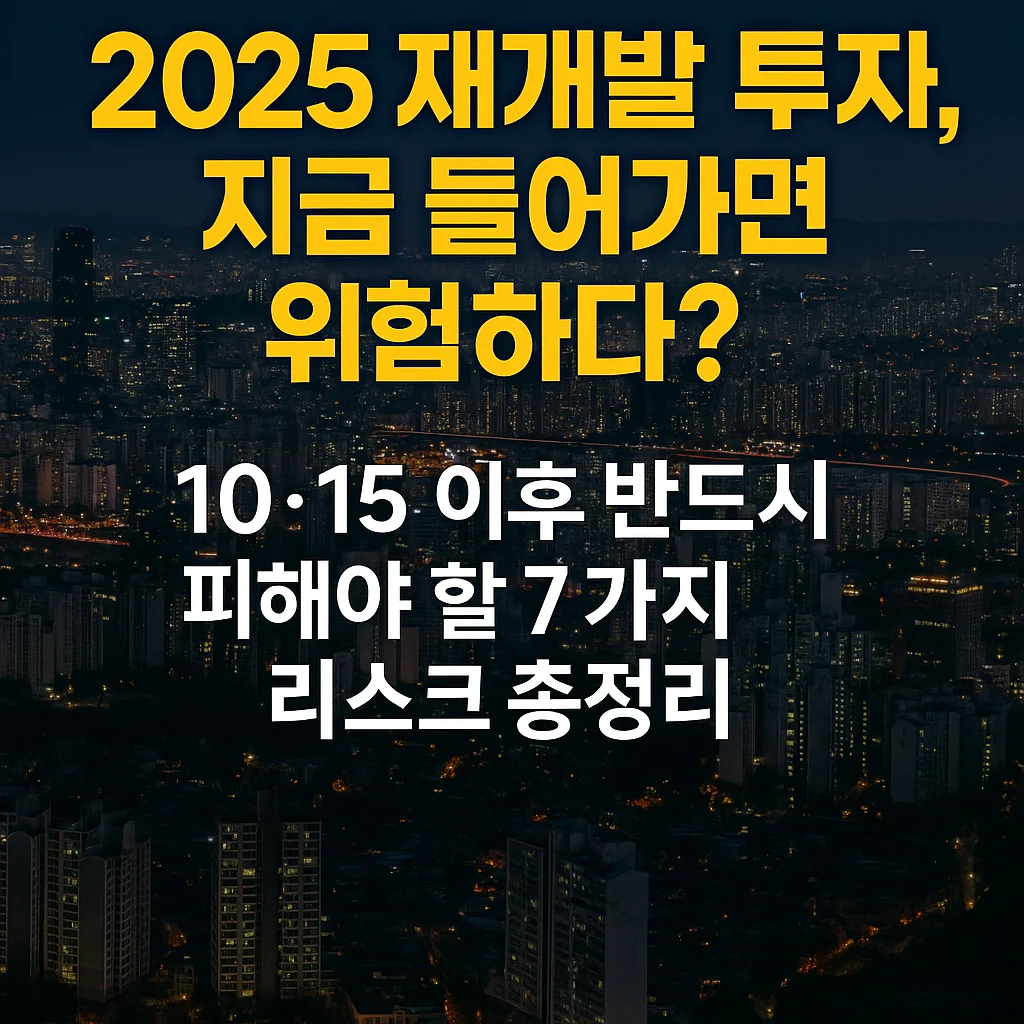 2025_재개발_투자,_지금_들어가면_위험하다?_10&middot;15_이후_반드시_피해야_할_7가지_리스크_총정리