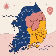 지원금액 지역별로 표현