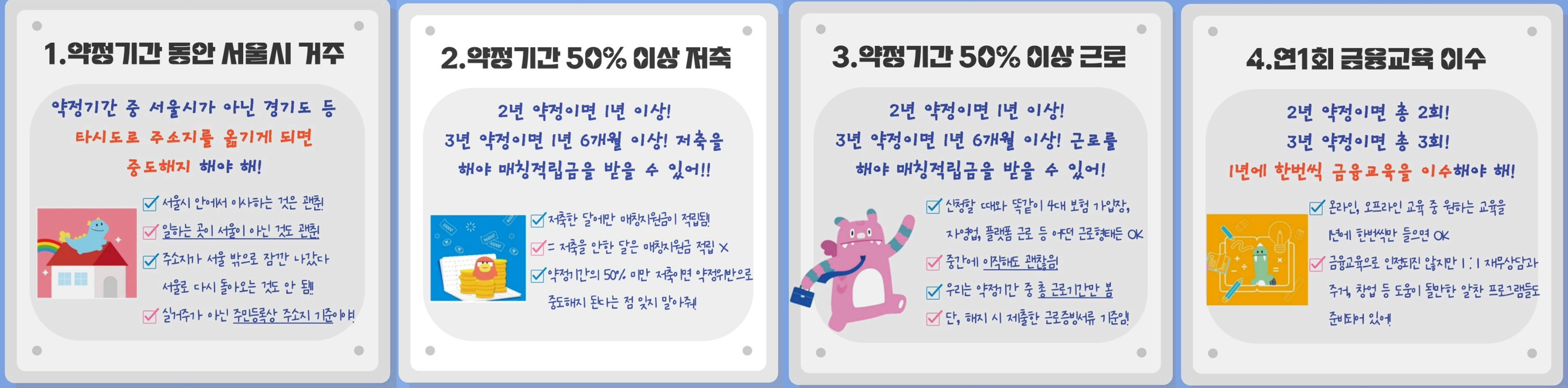 희망두배청년통장 지원내용