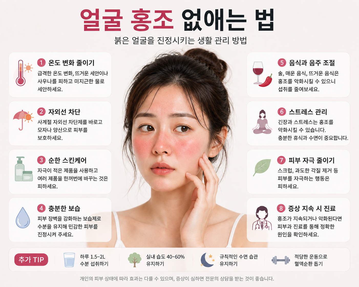 얼굴 홍조 없애는 법
