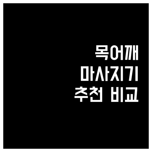 목 어깨 마사지기 추천 2024 풀리..