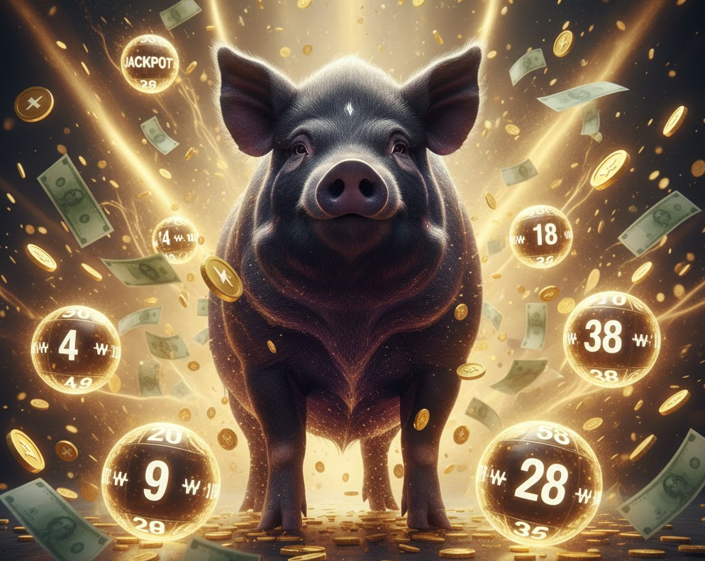 검은 돼지 꿈 로또 1등? 횡재 대박 재물운 완벽 해몽