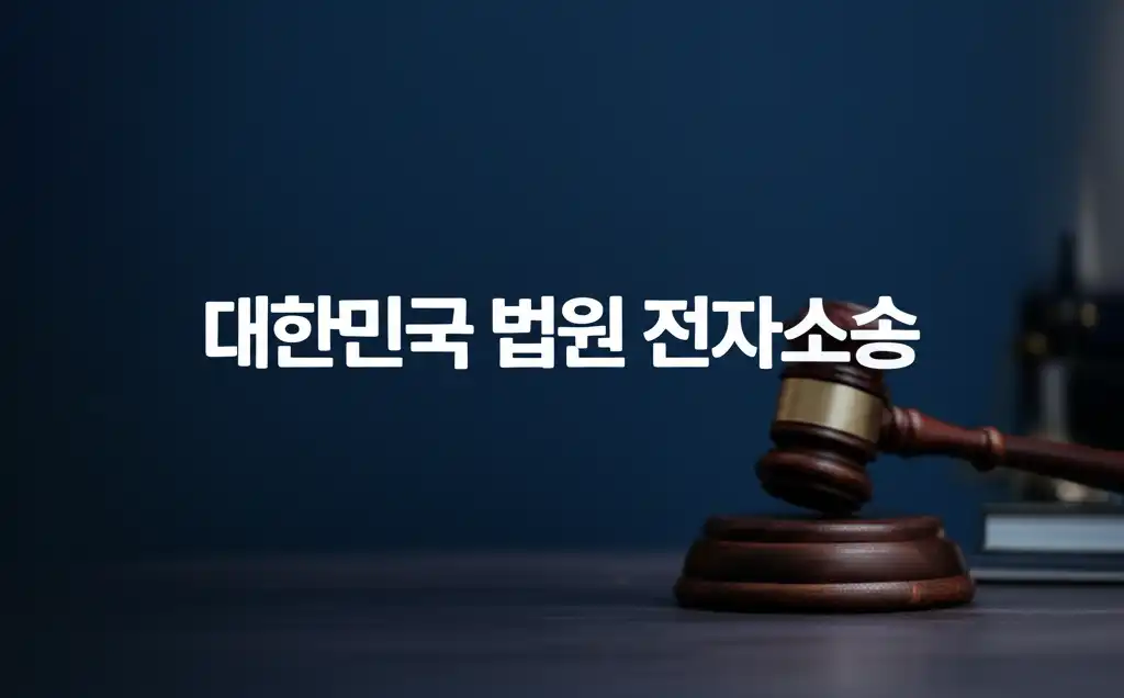 대한민국 법원 전자소송 시스템 화면을 상징하는 대표 이미지