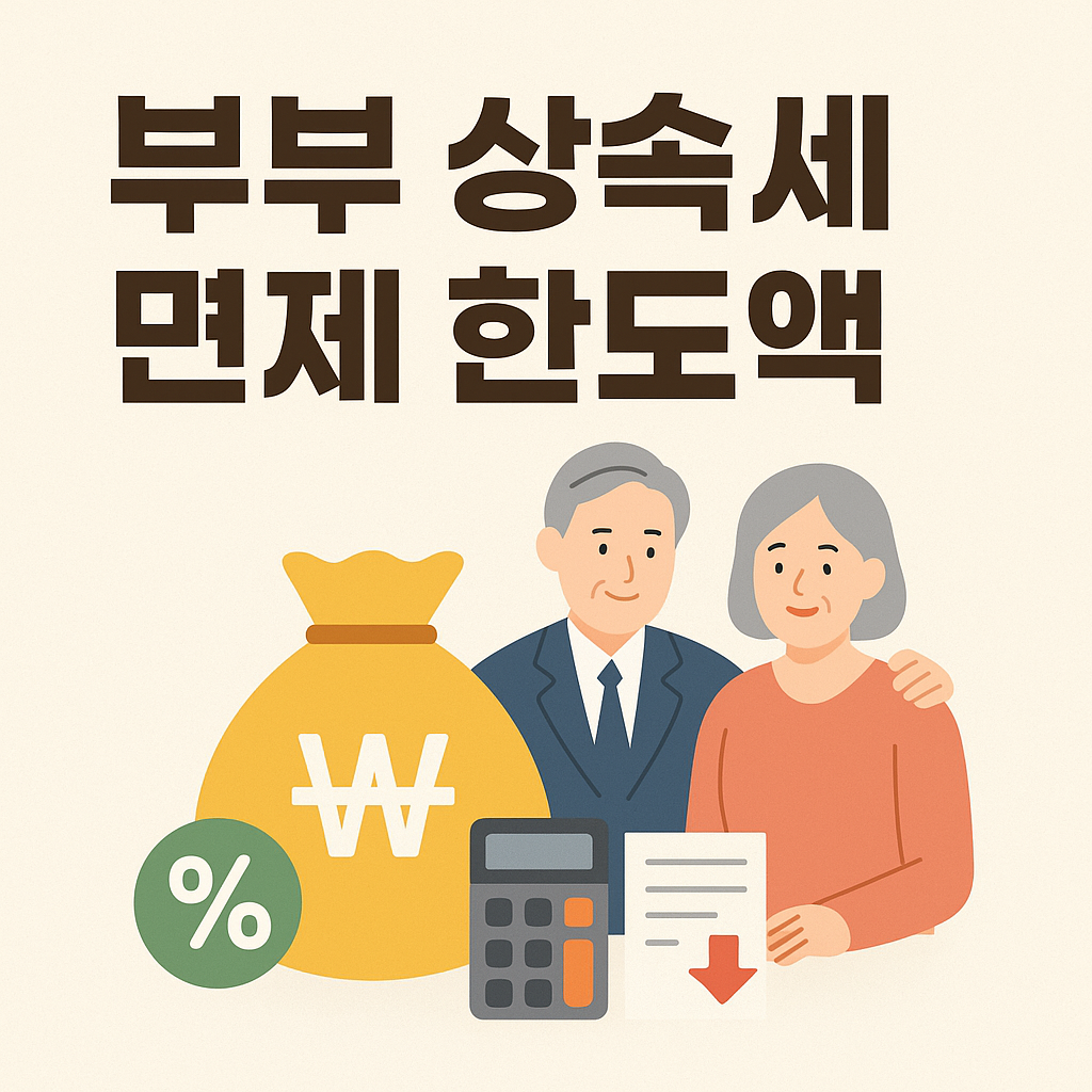 부부 상속세 면제 한도액