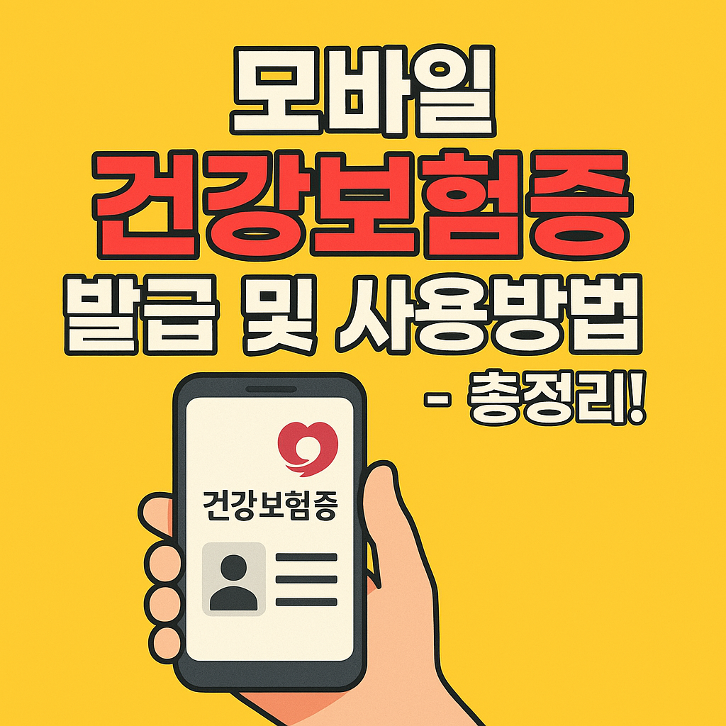 모바일-건강보험증발급