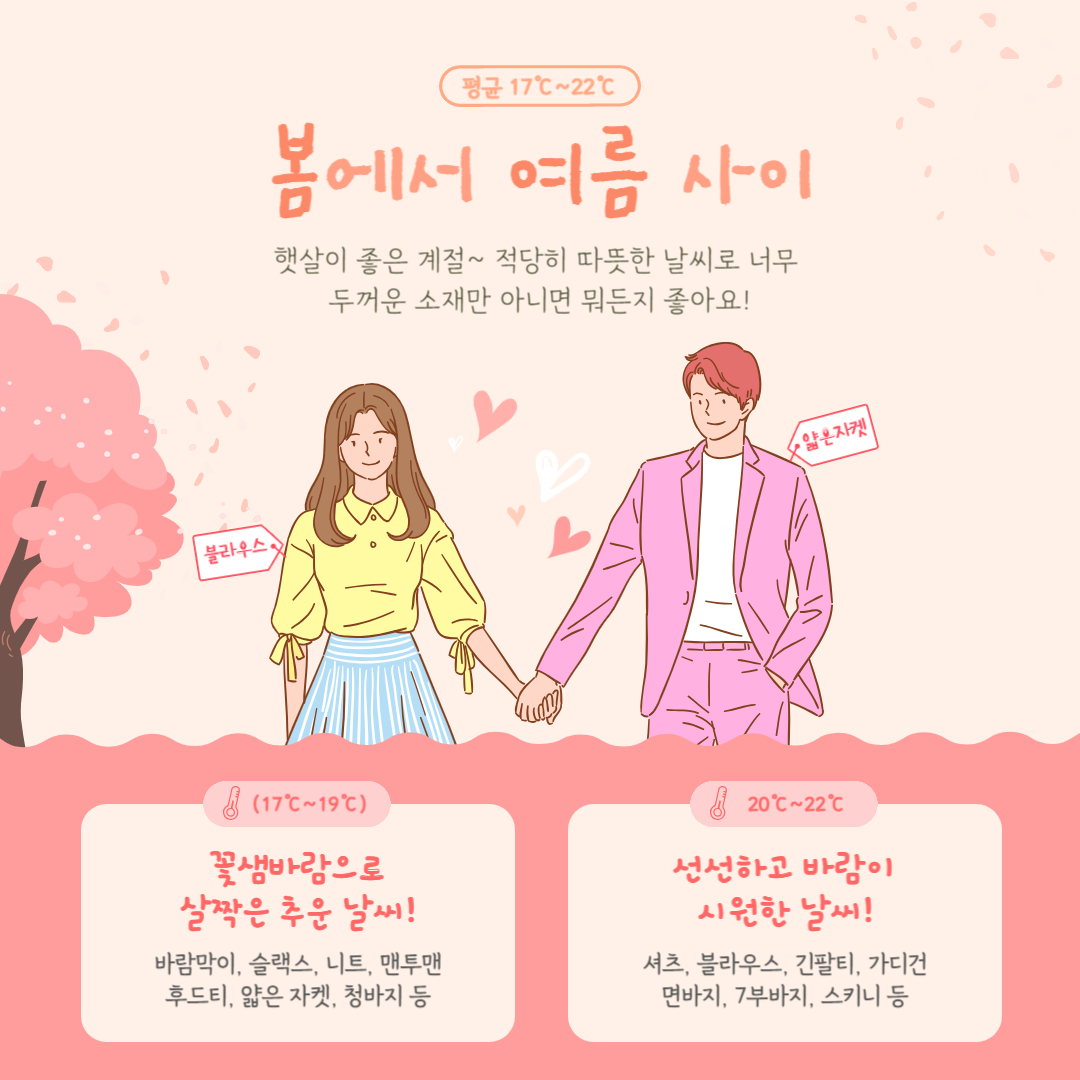 날씨 맞춤 데이트룩 추천