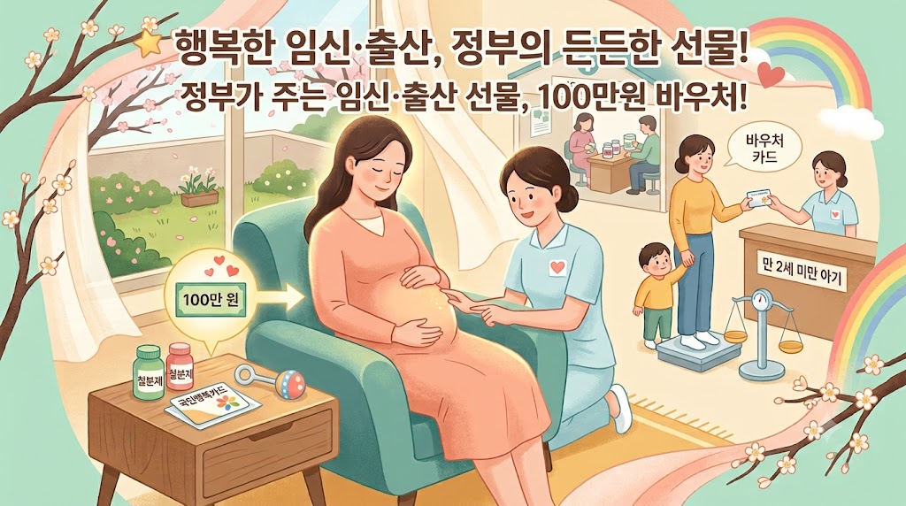 임신 출산 진료비 바우처 게시글 메인포스터