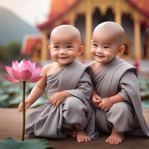 부처님 오신 날 동자승 이미지