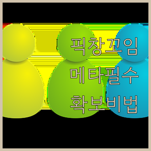 픽창 꼬임 방지 프로젝트 메타 영웅과..