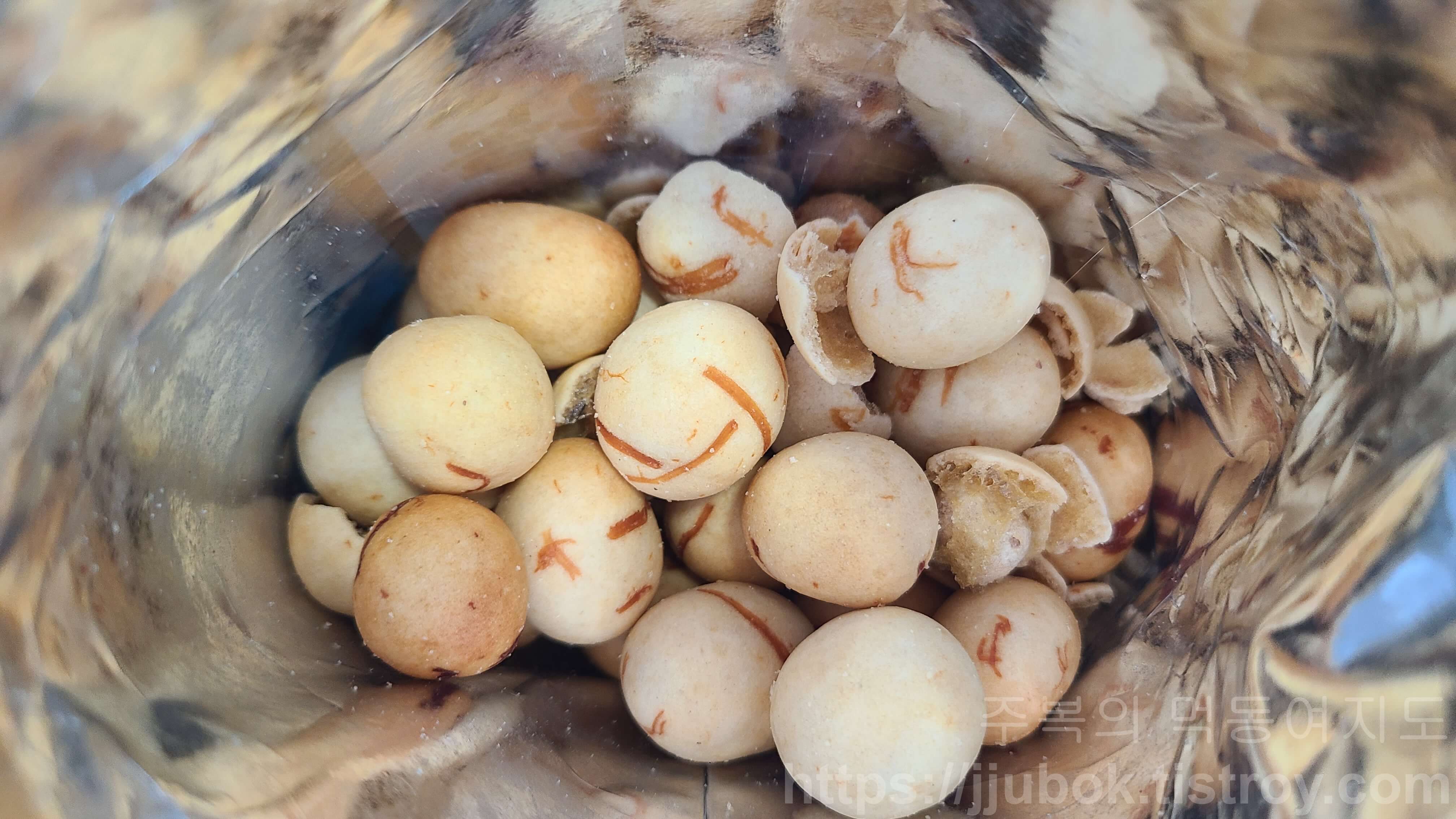 우리밀-오징어-땅콩볼-봉지