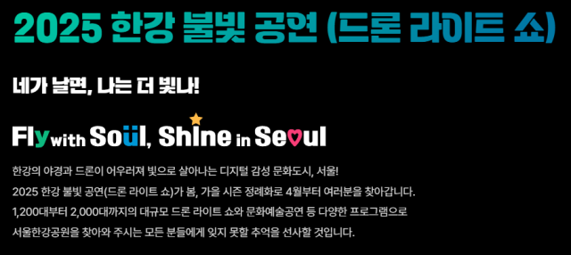 2025 한강 드론 라이트쇼